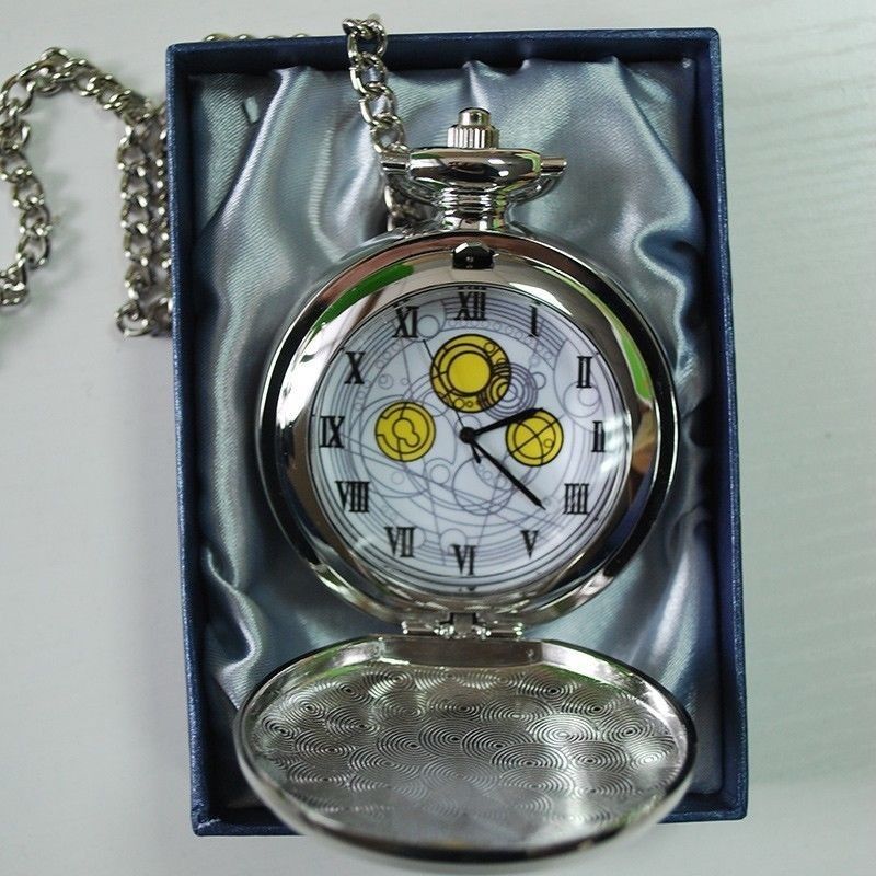 10th DR Doctor Who Pocket Watch The Master's Fob Watch David Tennant Metal Pendant Necklace