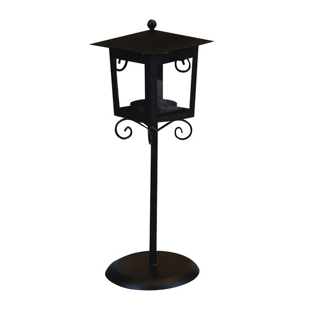 New Design Classic Black White Iron Glass Candle Holder Tea Light Stand Home Table Lantern Decor Gift Great gift   T50