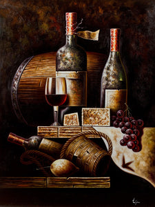 free shipping lot set classical red wine bottle oil painting still life canvas printings on canvas wall art decoration picture