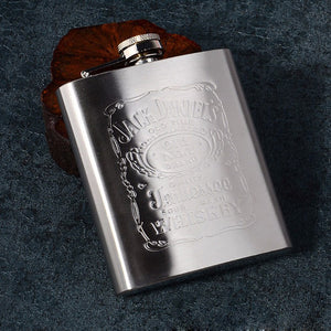 Stainless Steel Flagon 7 Ounces Wine Hip Flask Travel Alcohol Liquor Small Portable Mini Bottle Gift Male Hot