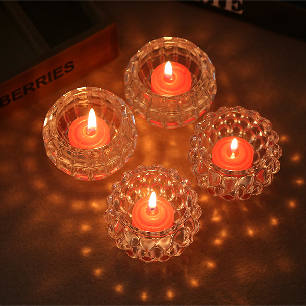 Candle Accessories Classic Crystal Glass Candle Holder Wedding Bar Party Home Decor Candlestick Crystal  Small Lanterns #80847