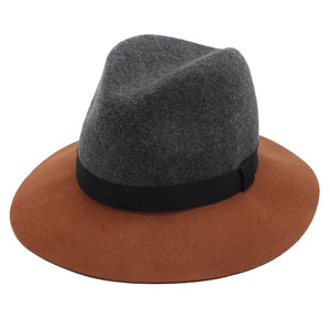 ROSELUOSI Men's Fedora Hat Classic Color Block Panama Felt Hats For Women Autumn Winter 100% Wool Hat Sombrero Hombre